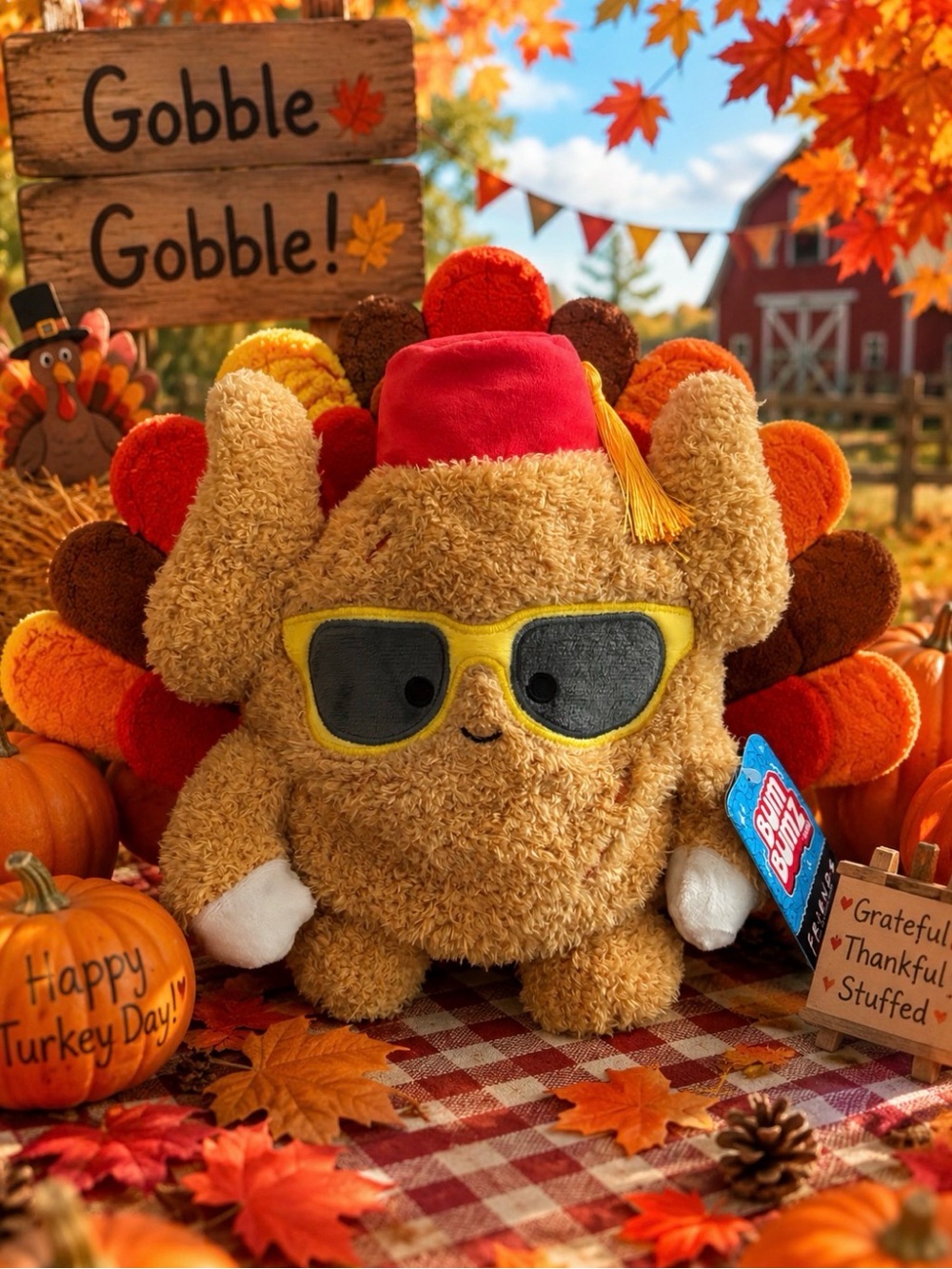 Friends Exclusive Thanksgiving Turkey with Sunglasses BumBumz